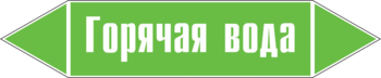 Маркировка трубопровода "горячая вода" (пленка, 252х52 мм) - Маркировка трубопроводов - Маркировки трубопроводов "ВОДА" - магазин "Охрана труда и Техника безопасности"